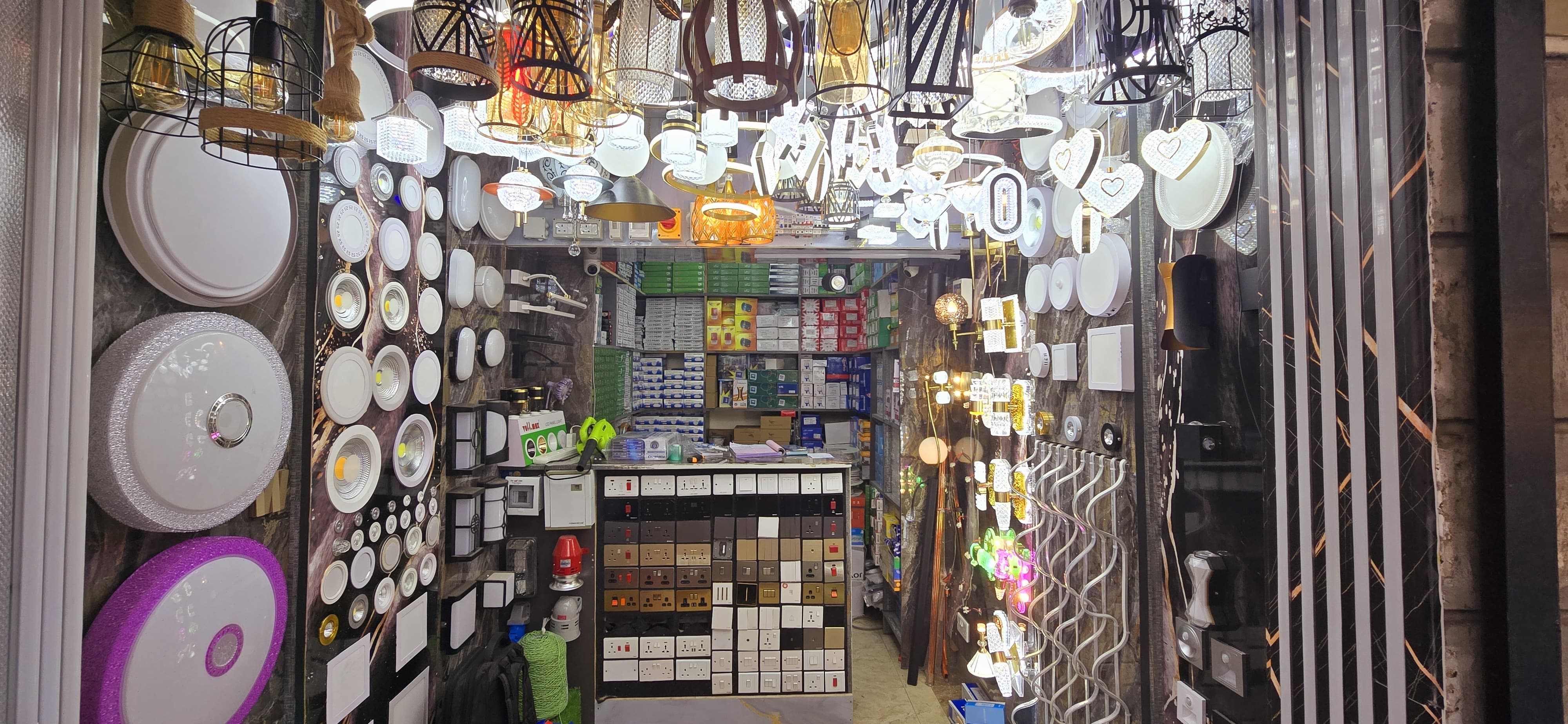 Electrician at work